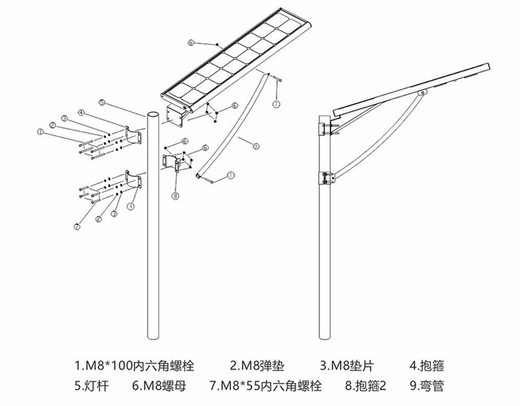 桃子视频在线观看www照明一体化太阳能路灯安装示意图